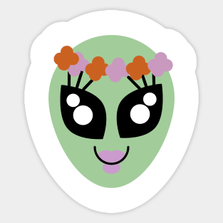 Alien girl Sticker